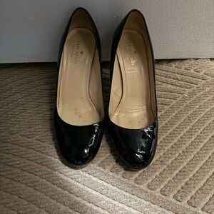 Made in Italy Kate Spade NY Karolina patent leather Black Heels. 7.5